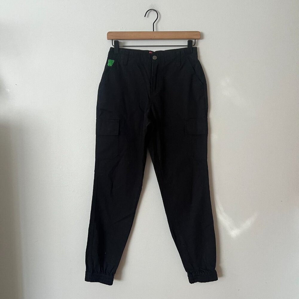 Empyre Relax Black Cargo Jogger Canvas Pants Men's Size XS